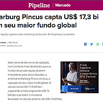 Warburg Pincus capta US$ 17,3 bi em seu maior fundo global